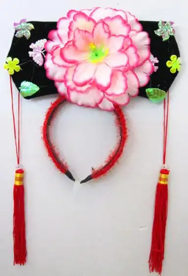 古装旗头影视影楼古代假发清朝宫廷格格皇后头饰步步惊心弯月旗头