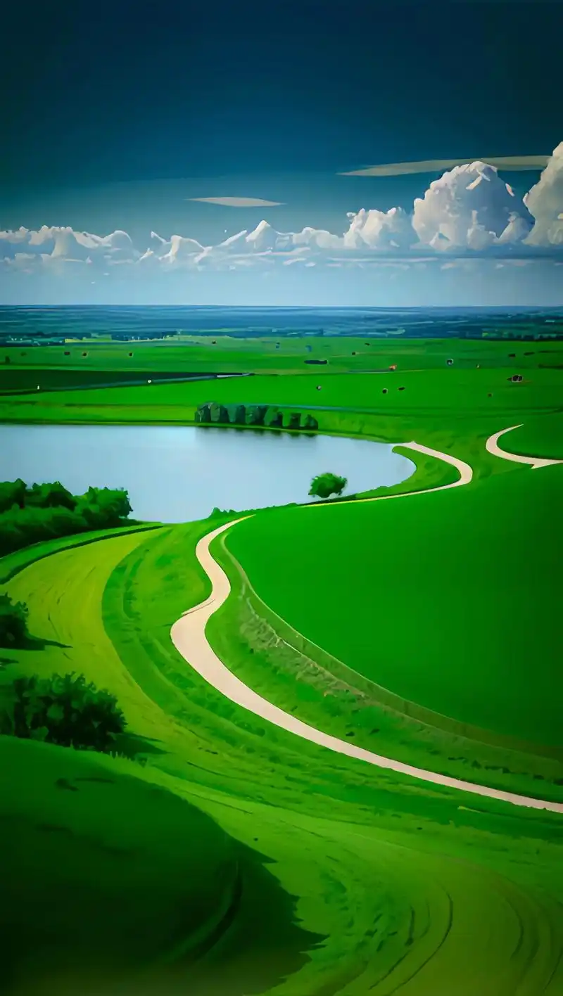 美丽的大草原,辽阔无垠,纯净空灵,能让你远离尘世的喧嚣,回归 - 抖音