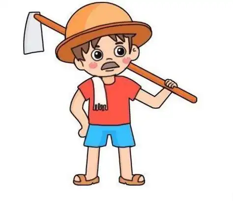 简单漂亮农民简笔画步骤画法农民儿童画简笔画怎么画