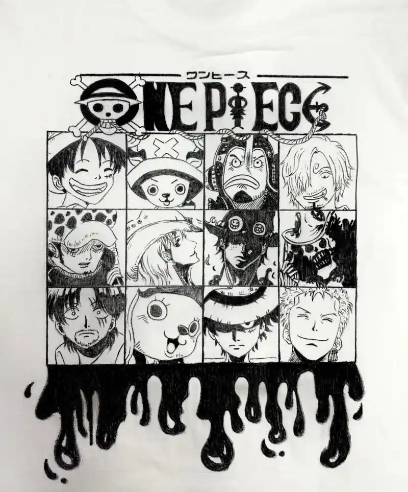 衣服手绘 涂鸦 diy(可接单)海贼王系列手绘,穿着一定很酷 - 抖音