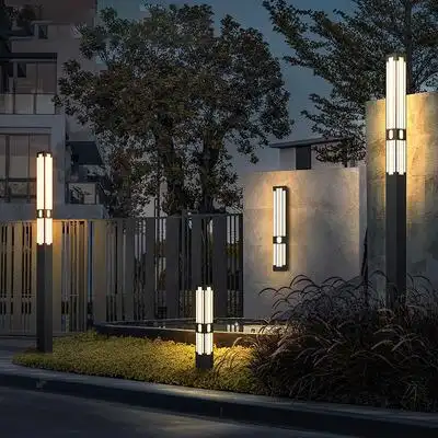 新中式中式云石外墙庭院灯景观地灯花园别墅室外高杆灯户外壁灯