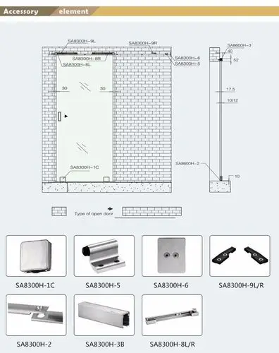 佛山工厂供应无框玻璃门内饰