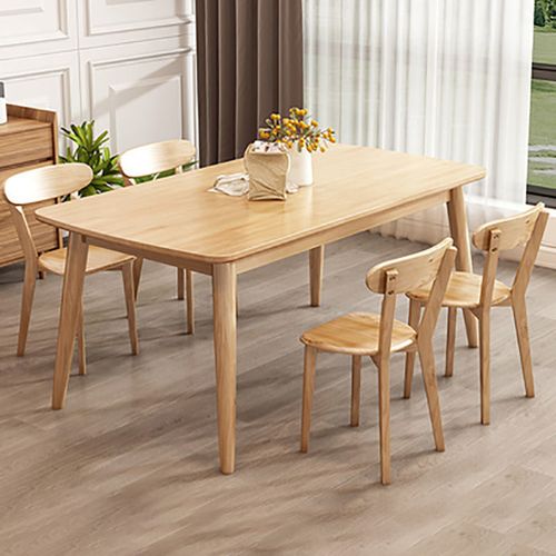 餐桌实木餐桌椅组合长方形简易吃饭桌子小户型现代简约家用饭桌子