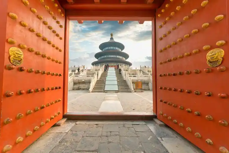 中国北京的著名建筑物天坛中国天坛,著名的景点.