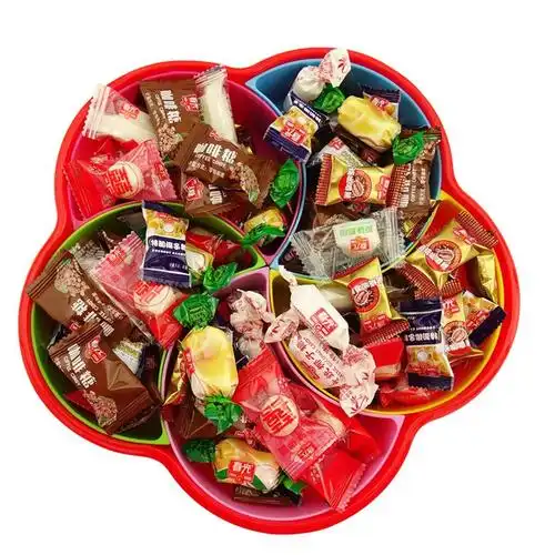 春光500g什锦糖5格糖果盘