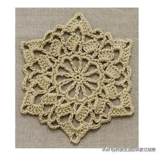 同花样不同形状及大小变化(钩针单元花调节参考)