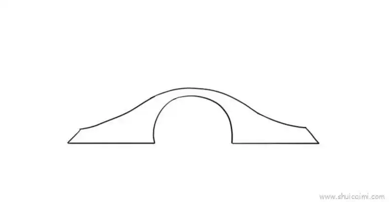 拱桥儿童画怎么画拱桥简笔画图片