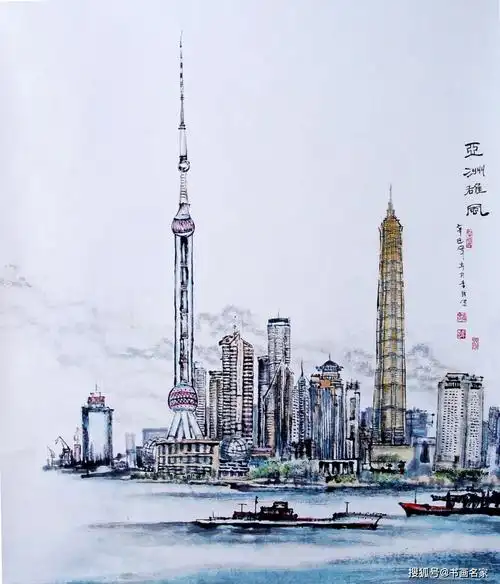 原创「艺术中国」——深圳都市写生系列(钢笔画/中国画)