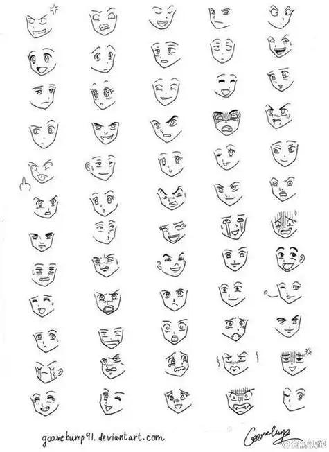 儿童脸部五官简笔画6幼儿简笔画脸部透视简单人物五官简笔画人的表情