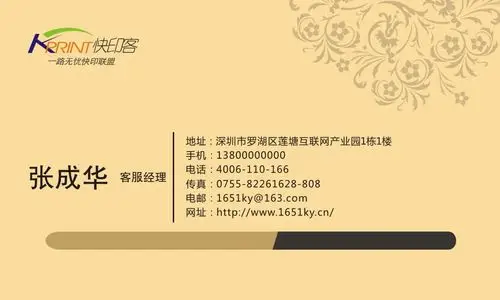 【抽象风格7】 单面名片