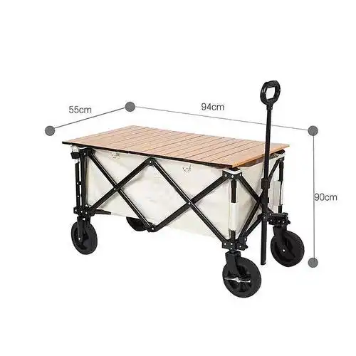 低价可折叠实用veer折叠花园推车旅行车海滩露营户外花园便携式手推车