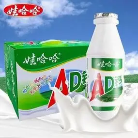 娃哈哈ad钙奶220ml*24瓶整箱瓶装儿童营养乳酸菌饮料早餐含乳饮料