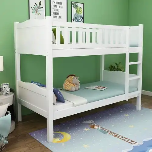 两层高低床上下床双层床实木上下铺木床儿童床女孩小户型子母床