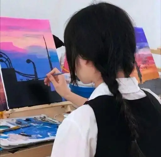 求写东西画画之类的头像