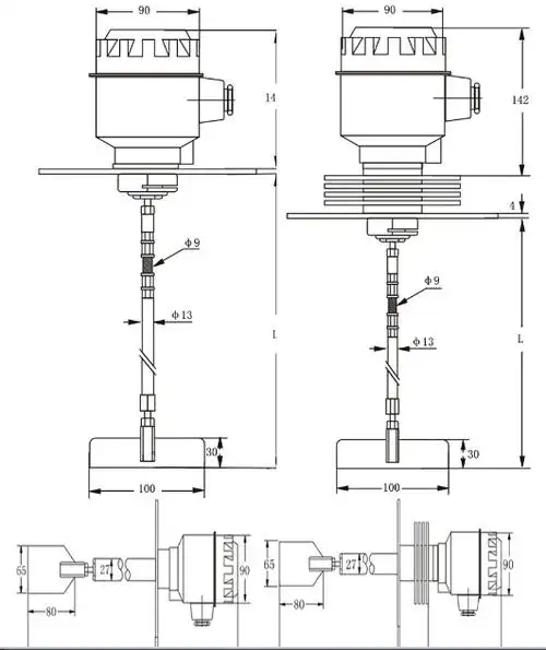 rd-30-标准耐高温法兰型阻旋料位开关【密封性好,过载能力强】