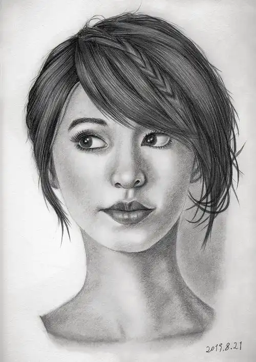 素描人像临摹练习