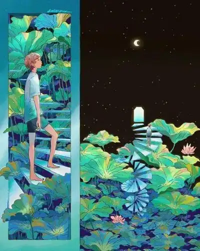 超棒的漫画分镜式构图温柔治愈故事插画每幅画就是一个美好的故事