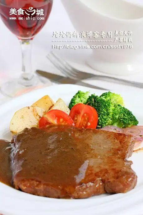 法式黑椒牛排的做法【图文】_西餐菜谱-美食城