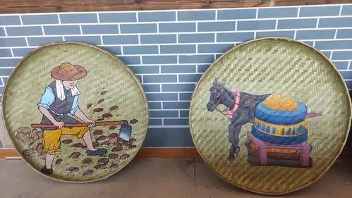 农耕文化彩绘簸箕——躬耕遗风系列