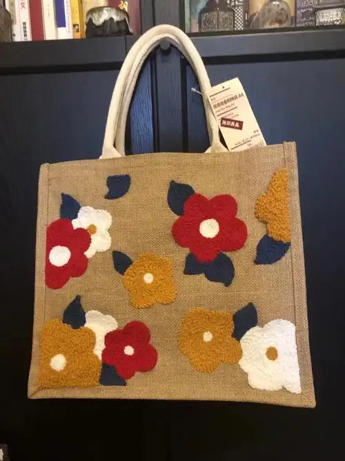 muji纯手工diy麻布袋