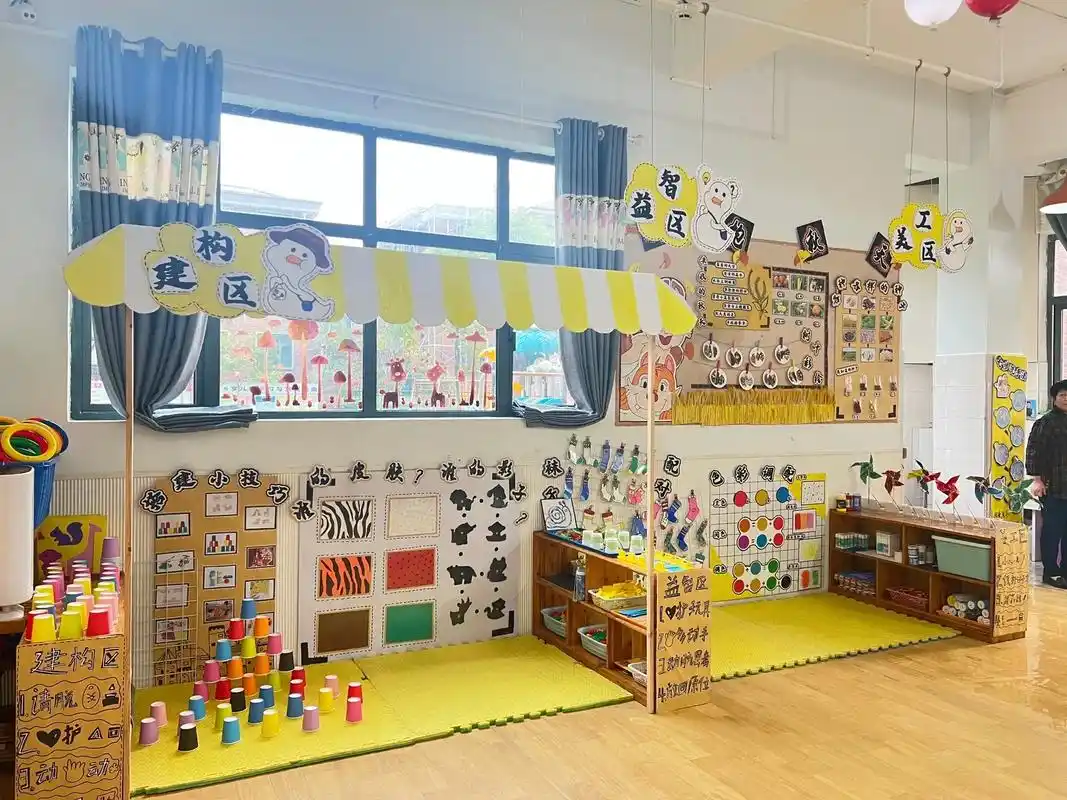 广丰区芦锦幼儿园 自制"区域活动 主题环创" 评比记录[愉 - 抖音