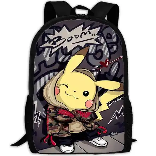 detectivepikachu侦探皮卡丘背包学生书包卡通儿童双肩书包