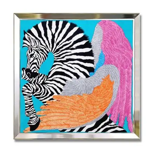 爱马仕丝巾画欧式样板房装饰画后现代酒店简约时尚实物挂画