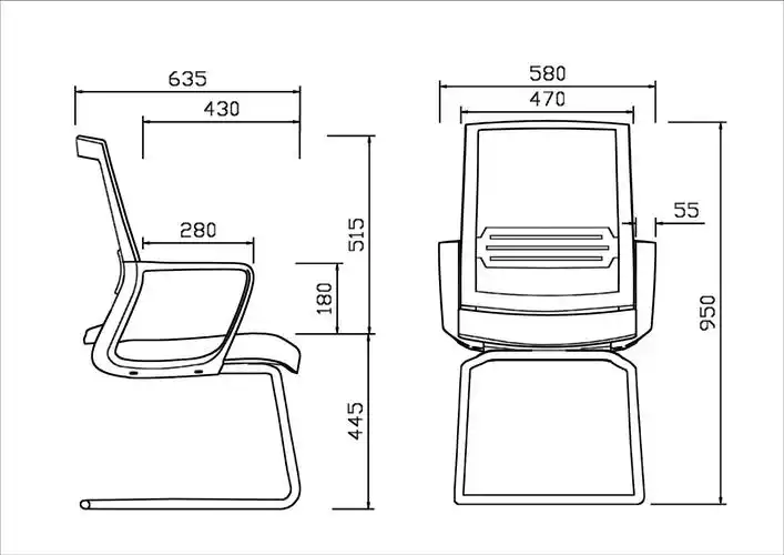 【棱尚】现货办公椅简约家用电脑椅 弓形座椅升降转椅 透气网椅子