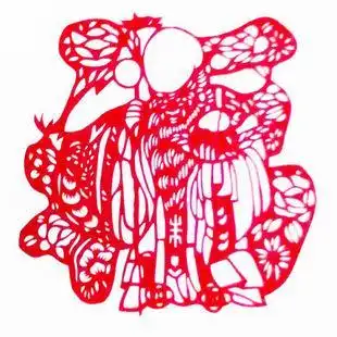 纯手工制作 传统民间工艺品 剪纸刻纸 福寿字 门贴 窗花 年画