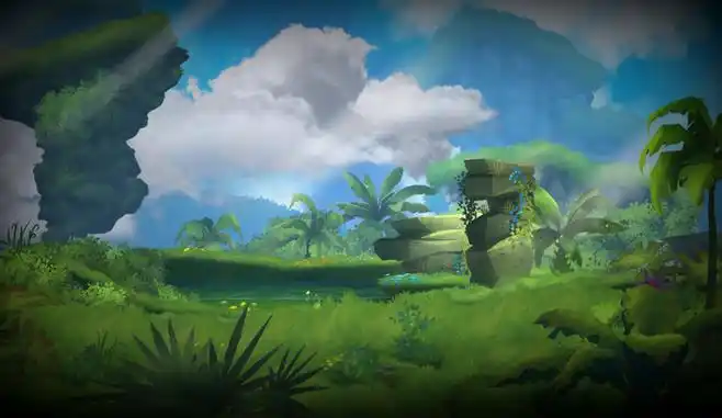 日韩风格游戏场景2d丛林手绘贴图2djunglepackv12