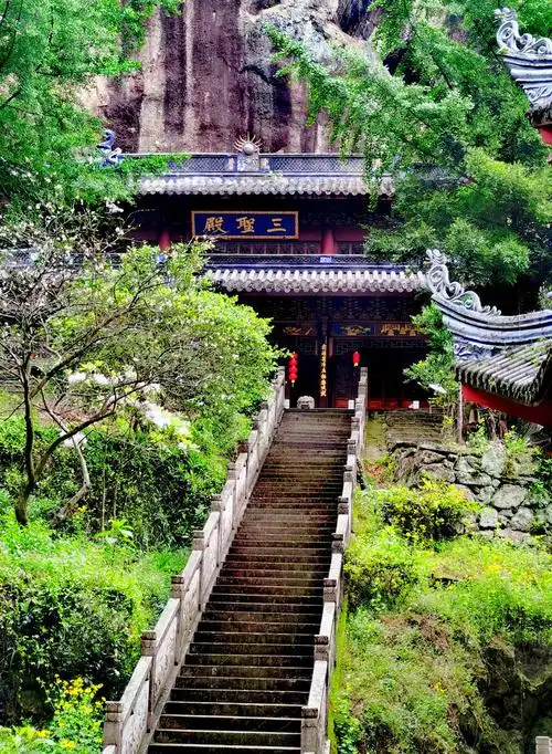 天台眀岩寒山寺风光2