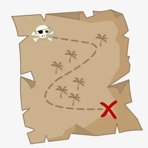 卡通藏宝图素材免费下载_觅元素