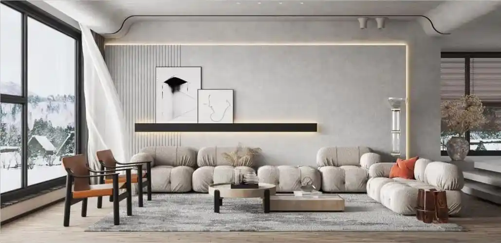 2021年最新沙发背景墙设计100款