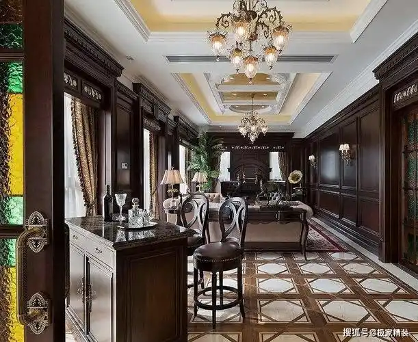 01 色彩老上海装修风格中一般会采用深色的色彩搭配,映衬深沉的空间