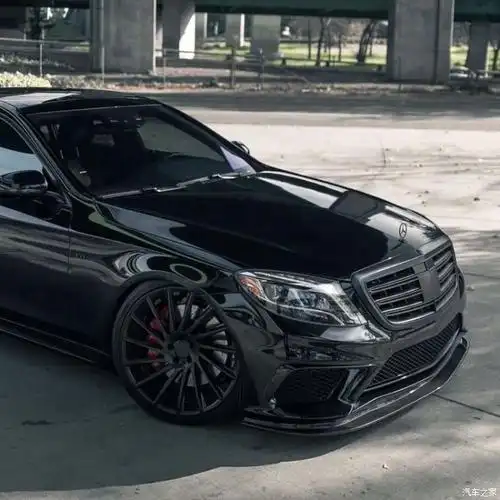 见过的最帅的奔驰s!黑帅黑帅的黑武士