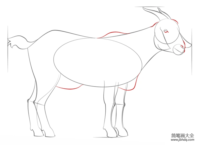 如何画山羊