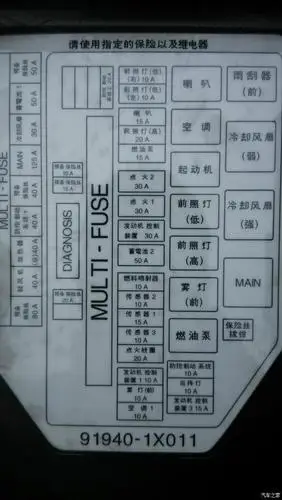 全顺倒车灯保险那个是