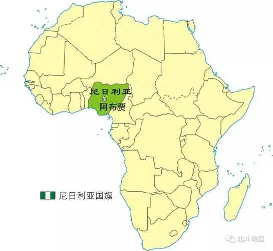 尼日利亚位于非洲西部,几内亚湾沿岸,纬度较低.