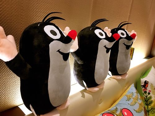 littlemole鼹鼠毛绒玩具玩偶 卡通动画小鼹鼠公仔 送鼹鼠徽章包邮