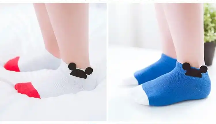 儿童袜夏透气纯棉1-3-5-7-9-12岁男童隐形袜女童船袜春季宝宝棉袜