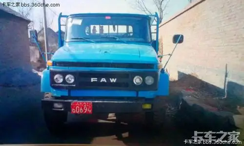 几张老照片解放141拖挂车