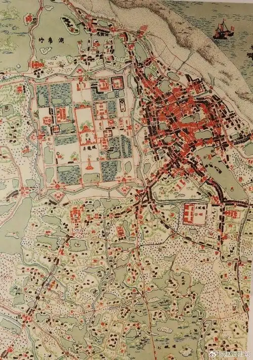 老街,"三十六行行行出状"看来在越南每行都有体现了(古地图红色区域)