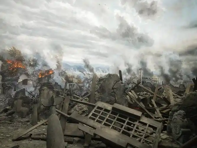 "炮火轰鸣,硝烟弥漫"的画面,将我们带进了那血与火的岁月,深深地震撼