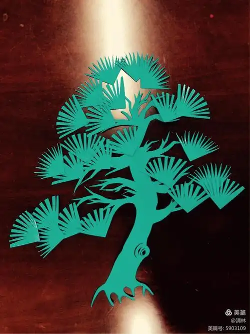 简单的松树剪纸图片 手工剪纸图片大全简单-蒲城教育文学网世茂小学