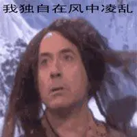 被风吹乱头发的表情包_微信头像图片大全