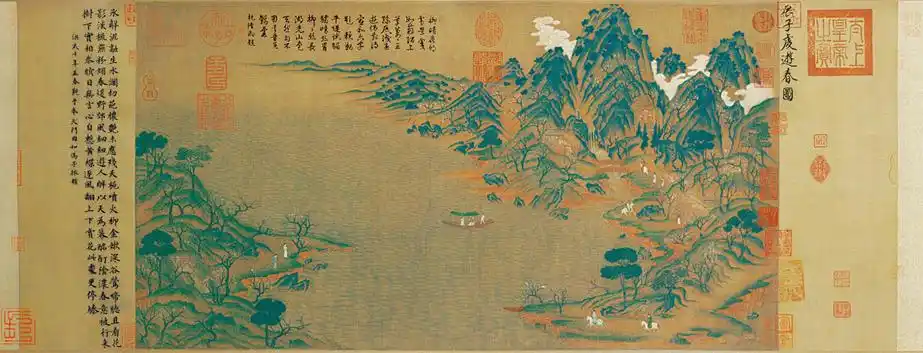 隋 展子虔 《游春图》