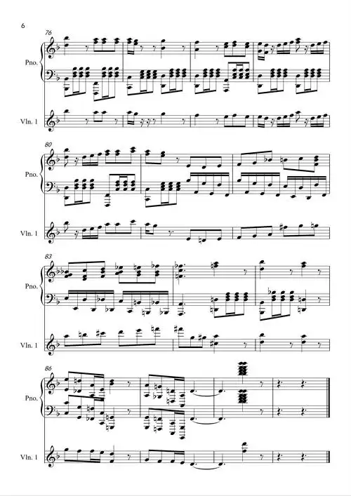 分享一个heisapirate的钢琴小提琴谱子