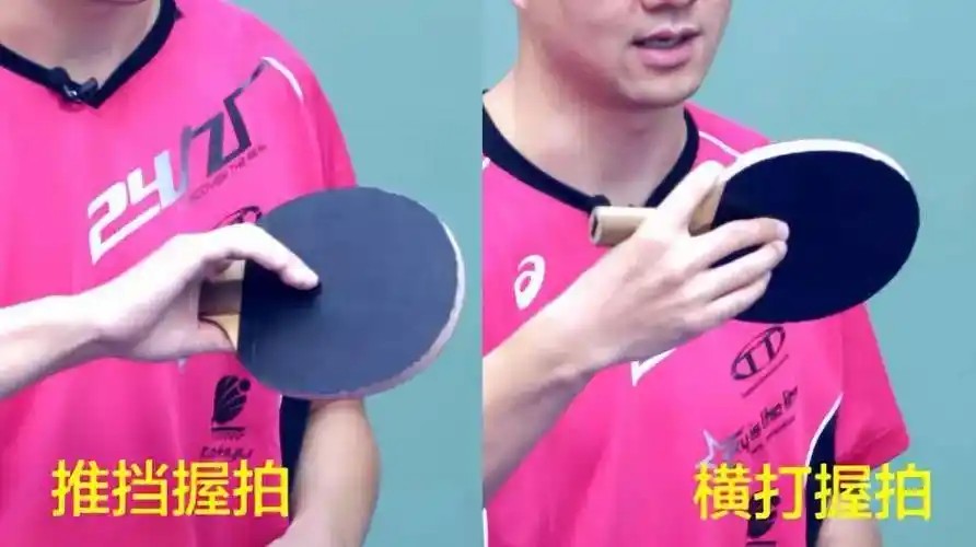 看视频学乒乓:这样握拍,直板横打更稳更有力!_直拍