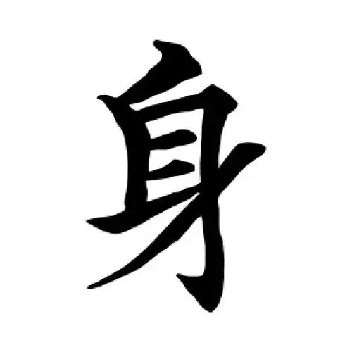 身字的楷书怎么写,身的楷书书法 - 爱汉语网