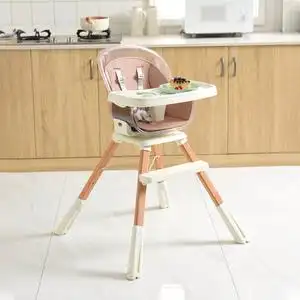 宝宝餐椅婴儿实木家用多功能吃饭桌学座椅可调节便携式儿童餐桌椅